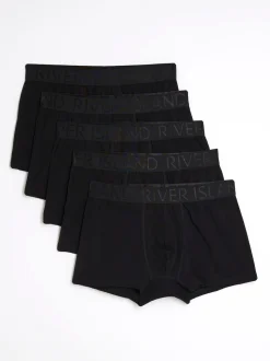 Lot de 5 boxers River Island taille jacquard