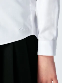 Lot de 3 chemises d’école à manches longues Clarks avec nœud