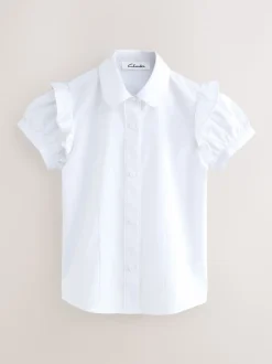 Lot de 2 chemises d’école à manches courtes à volants Clarks