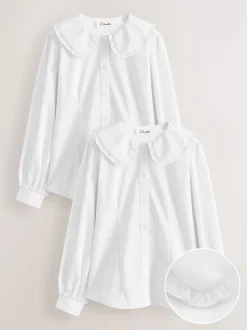 Lot de 2 chemises d’école Clarks à manches longues