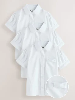 Lot de 3 chemises d’école Clarks à manches courtes avec nœud