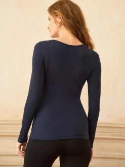 Lot de 2 hauts à manches longues en jersey de bambou Seraphine Grossesse et Allaitement