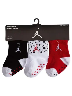 Lot de 3 paires de chaussettes Jordan Grippy blanches