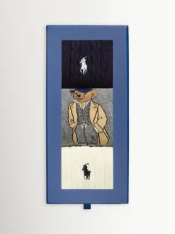 Lot de 3 paires de chaussettes ras du cou Polo Ralph Lauren Bear