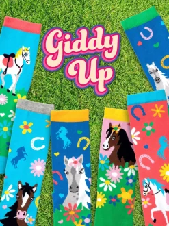 Lot de 6 paires de chaussettes United Odd Socks Giddy Up fille
