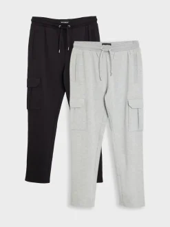 Lot de 2 pantalons de jogging cargo Threadbare