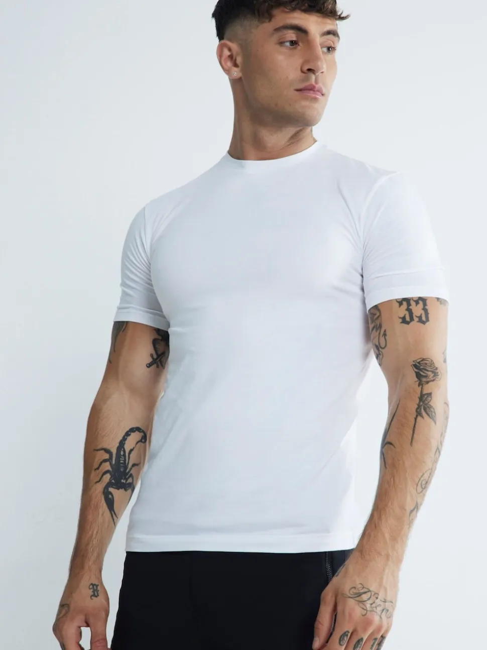 Lot de 3 T-shirts River Island ajustées aux muscles en jersey de coton à col rond