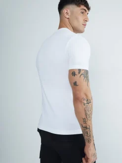 Lot de 3 T-shirts River Island ajustées aux muscles en jersey de coton à col rond