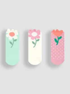 Lot de 3chaussettes à fleurs JoJo Maman Bébé
