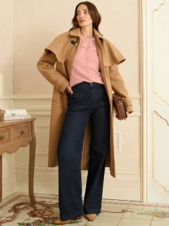 Love & Roses Haut douillet à col pointelle