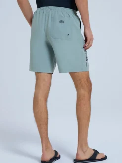Lumière bleue - Boardshort Animal Deep Dive à séchage rapide pour homme