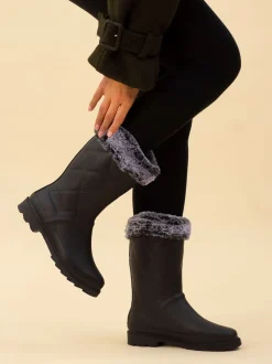 Lunar Wellingtons doublées de fausse fourrure Norvège