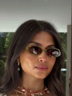 Lunettes de soleil ovales étroites Never Fully Dressed