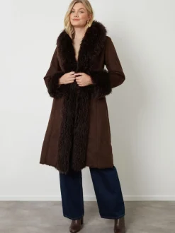 Manteau Another Sunday en Faux daim