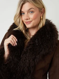 Manteau Another Sunday en Faux daim