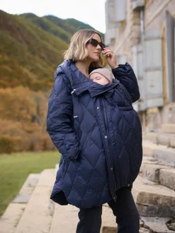 Manteau de grossesse et de portage Seraphine léger matelassé 3 en 1