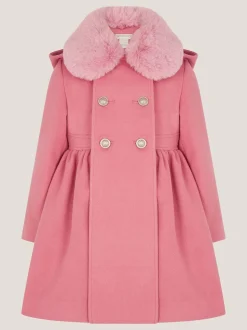 Manteau Monsoon Natalia à double boutonnage à faux col