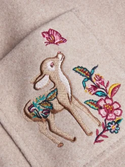 Manteau Monsoon poche brodée bébé