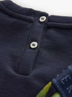 marine - Baker by Ted Baker ensemble 2 pièces sweat à nœud long et leggings fleuris