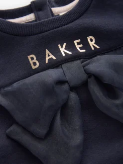 marine - Baker by Ted Baker ensemble 2 pièces sweat à nœud long et leggings fleuris