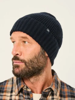 marine - Bonnet effet gaufré FatFace