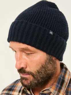 marine - Bonnet effet gaufré FatFace