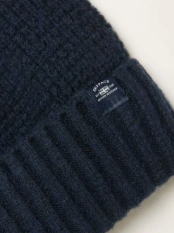 marine - Bonnet effet gaufré FatFace