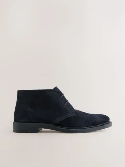 marine - Bottes Chukka en daim