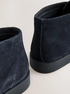 marine - Bottes Chukka en daim