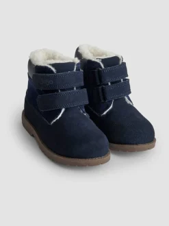 marine - Bottes JoJo Maman Bébé en cuir