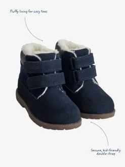 marine - Bottes JoJo Maman Bébé en cuir