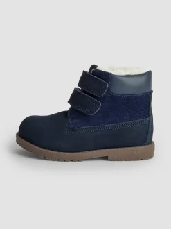 marine - Bottes JoJo Maman Bébé en cuir