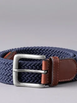 marine - Ceinture tressée en cuir Gristhwaite Lakeland