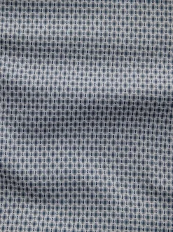 marine - Chemise élégante en coton riche texturée