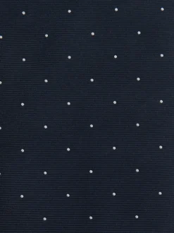 marine - Cravate à pois en soie Reiss Liam