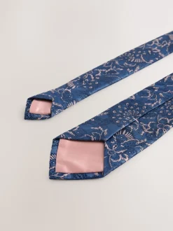 marine - Cravate et pince design