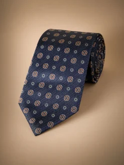 marine - Cravate Signature en soie italienne