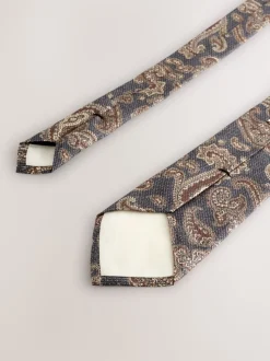 marine - Cravate Signature Made in Italie à motif paisley