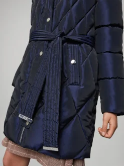 marine - Doudoune Lipsy Résistant à la douche Ceinturé métallisée de poids moyen (5-16ans)