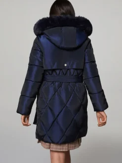 marine - Doudoune Lipsy Résistant à la douche Ceinturé métallisée de poids moyen (5-16ans)