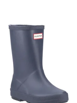 marine - Hunter Kids First Matte Wellies