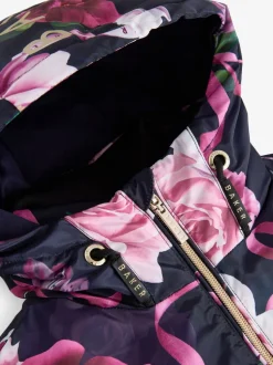 marine - Imperméable Baker by Ted Baker à ourlet Marque résistant à la douche