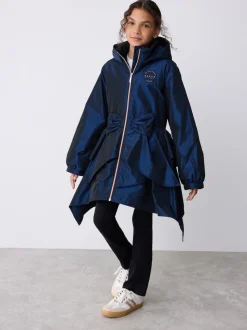 marine - Imperméable Baker by Ted Baker à volants et nœud résistant à la douche