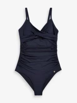 marine - Maillot de bain moulant avec contrôle du ventre