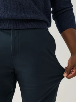 marine - Moulant - N. Premium Smart Coton TENCEL™ Chinos en Blend de lyocell avec taille confort