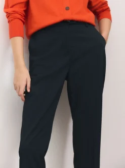 marine - Pantalon slim ajusté