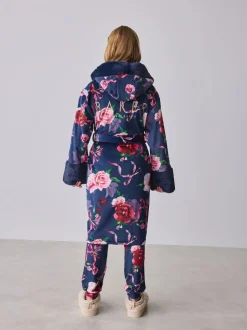 marine - Peignoir Baker by Ted Baker à imprimé fleuri