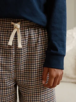 marine - Pyjama tissé simple (3-16ans)