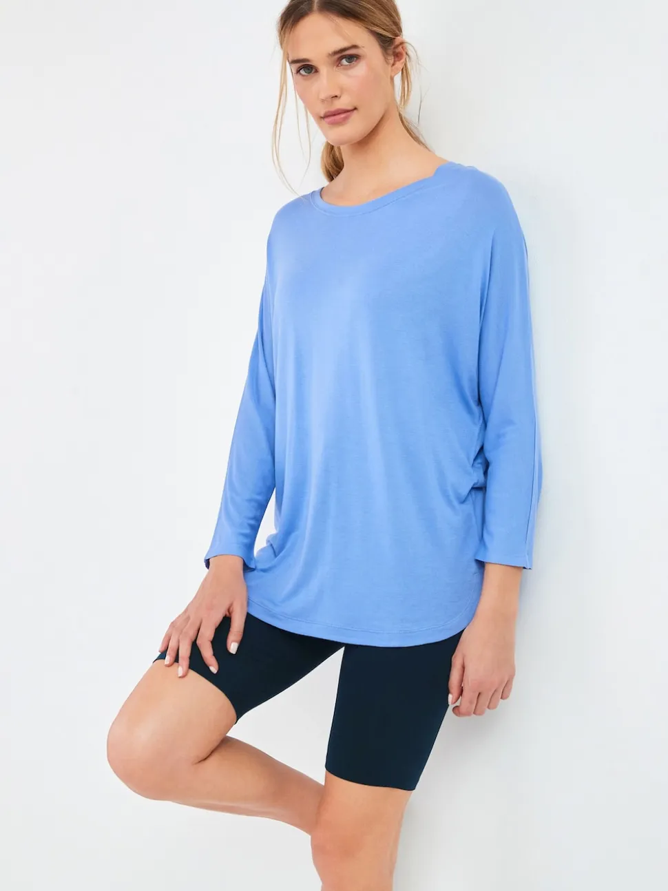 marine - Short cycliste en jersey