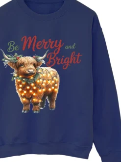 marine - Sweat Brands In Christmas Highland Cow Bright